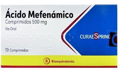 Ácido Mefenámico 500 mg x 10 comprimidos Farmex-Fonasa-Persistente